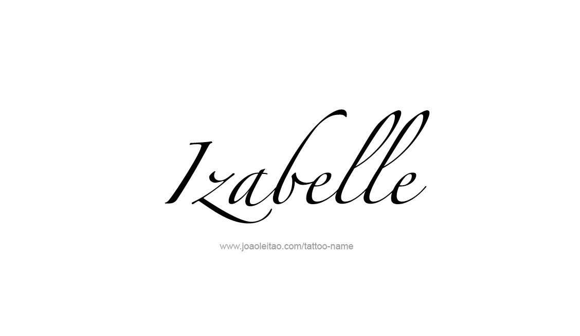 Tattoo Design Name Izabelle   