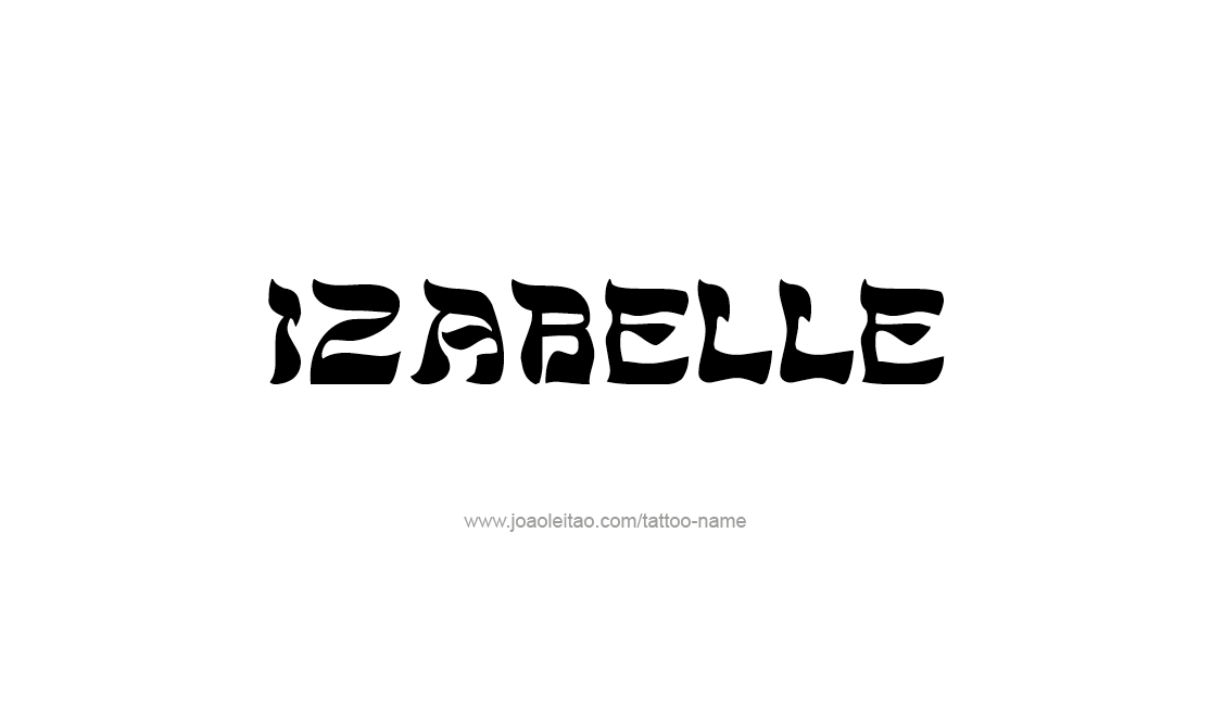 Tattoo Design Name Izabelle   