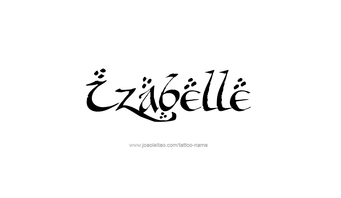 Tattoo Design Name Izabelle   