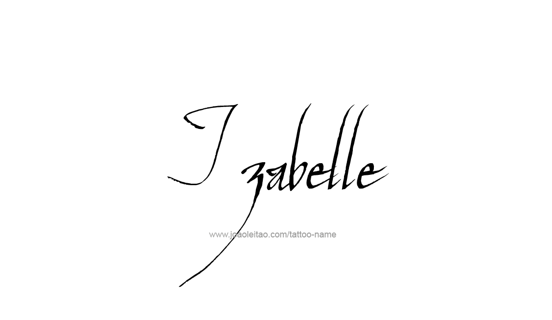 Tattoo Design Name Izabelle   