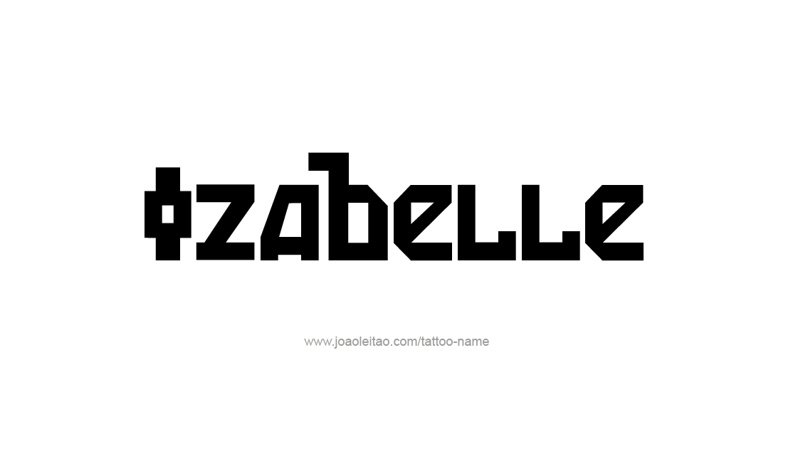 Tattoo Design Name Izabelle   