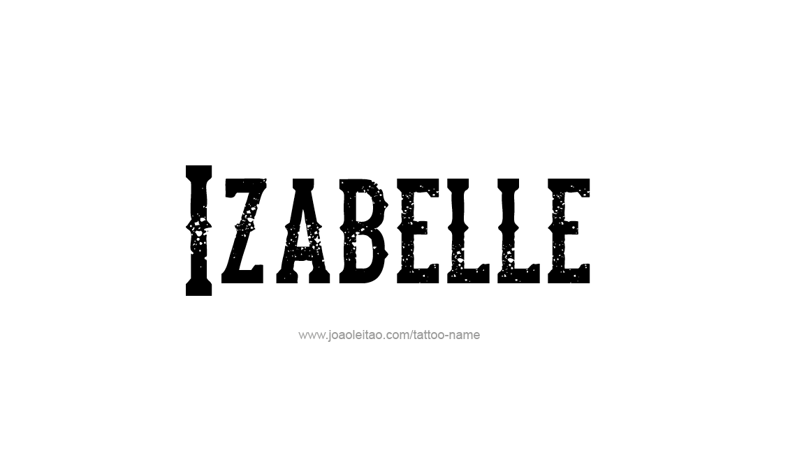 Tattoo Design Name Izabelle   