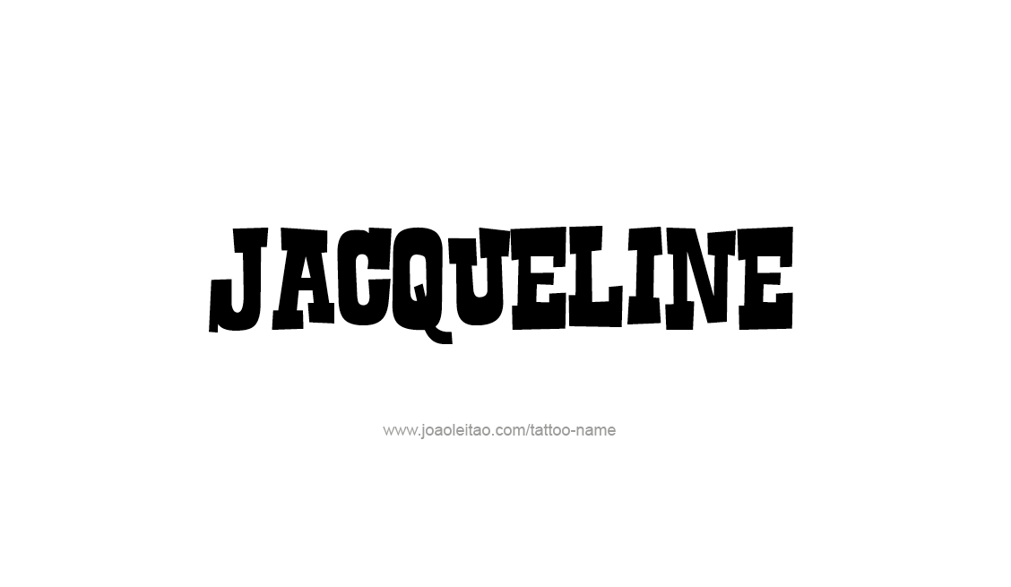 Tattoo Design Name Jacqueline   