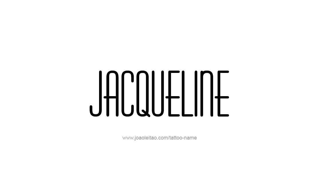 Tattoo Design Name Jacqueline   