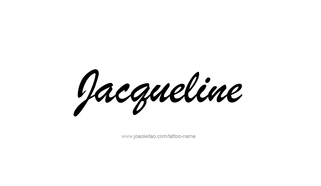 Tattoo Design Name Jacqueline   