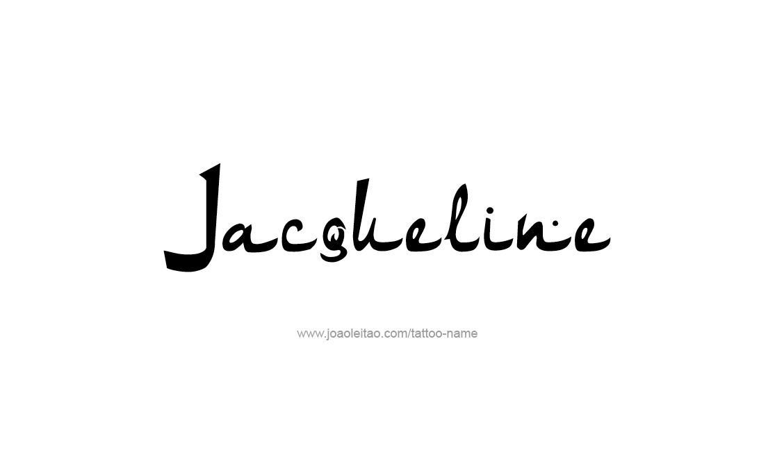 Tattoo Design Name Jacqueline   