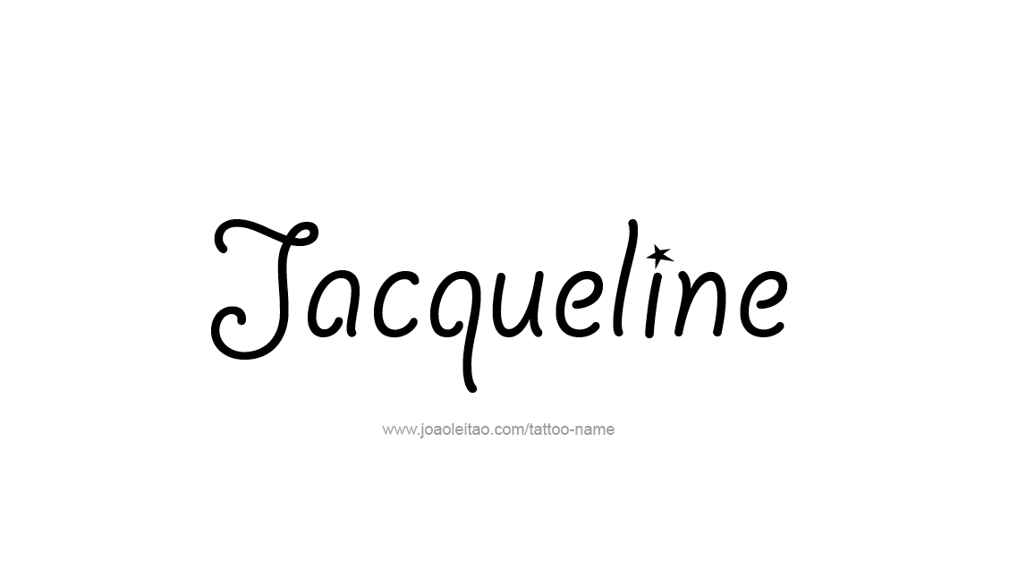 Tattoo Design Name Jacqueline   