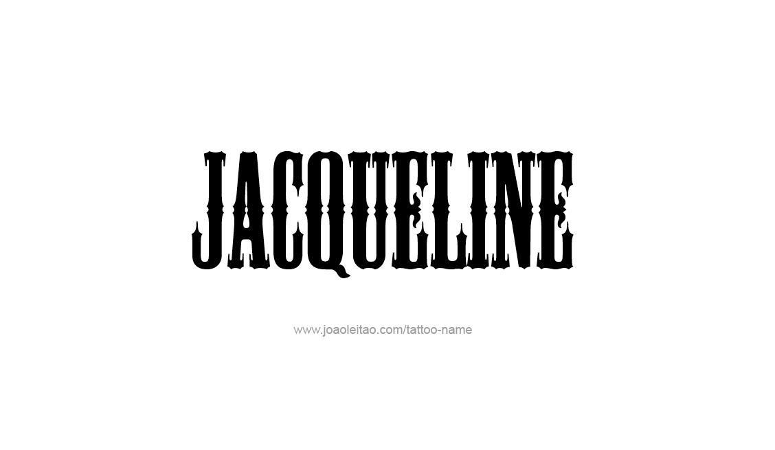 Tattoo Design Name Jacqueline   