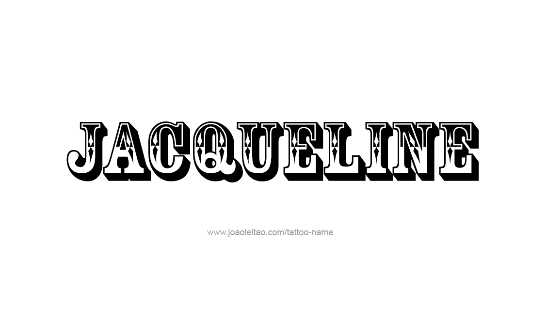 Tattoo Design Name Jacqueline   