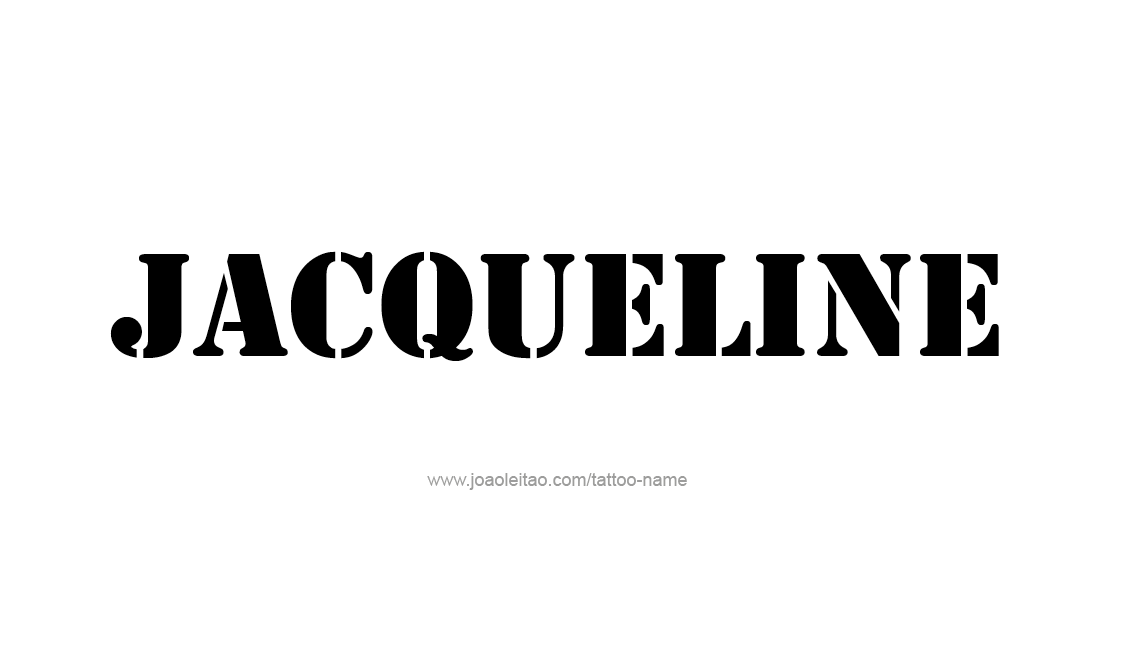 Tattoo Design Name Jacqueline   