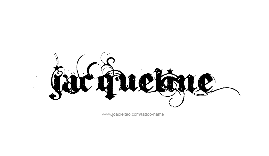 Tattoo Design Name Jacqueline   