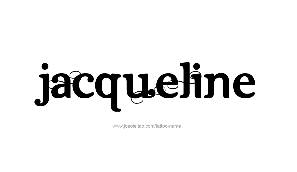 Tattoo Design Name Jacqueline   