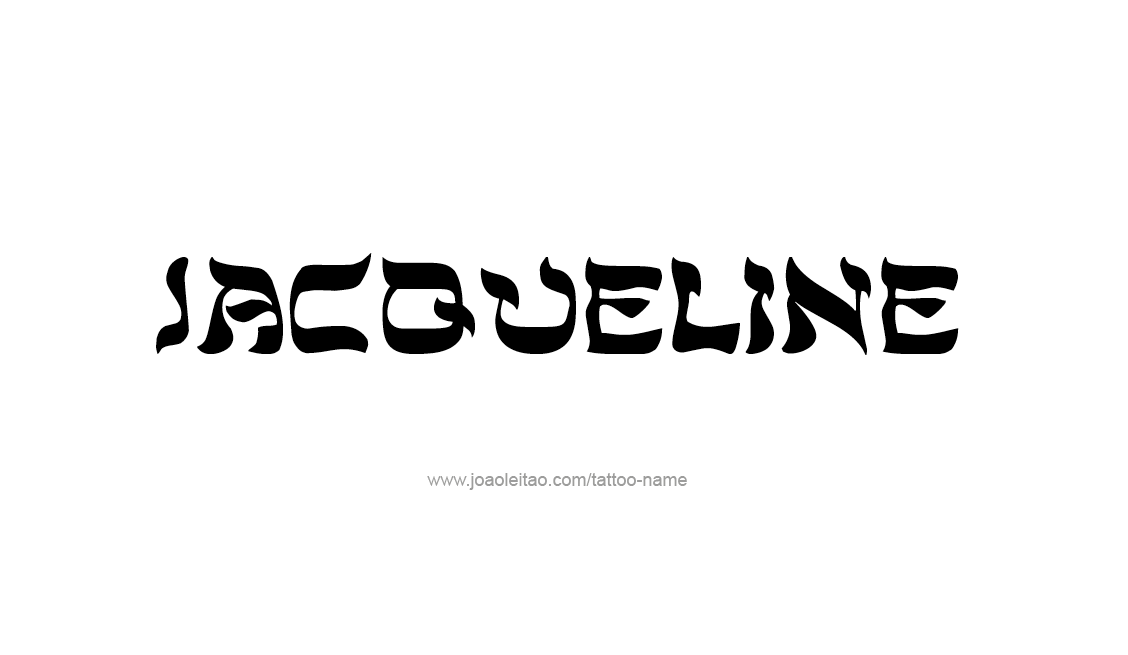 Tattoo Design Name Jacqueline   