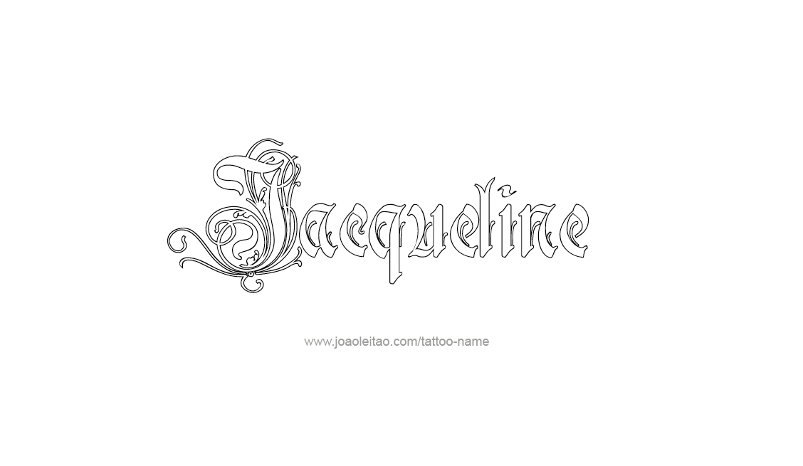 Tattoo Design Name Jacqueline   