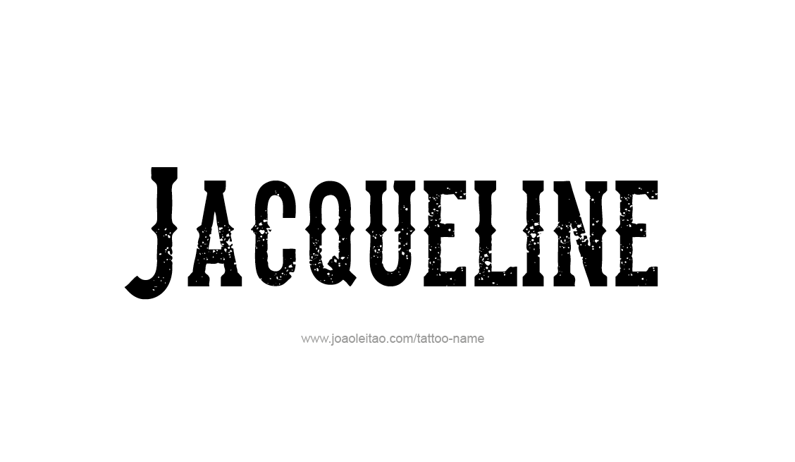 Tattoo Design Name Jacqueline   