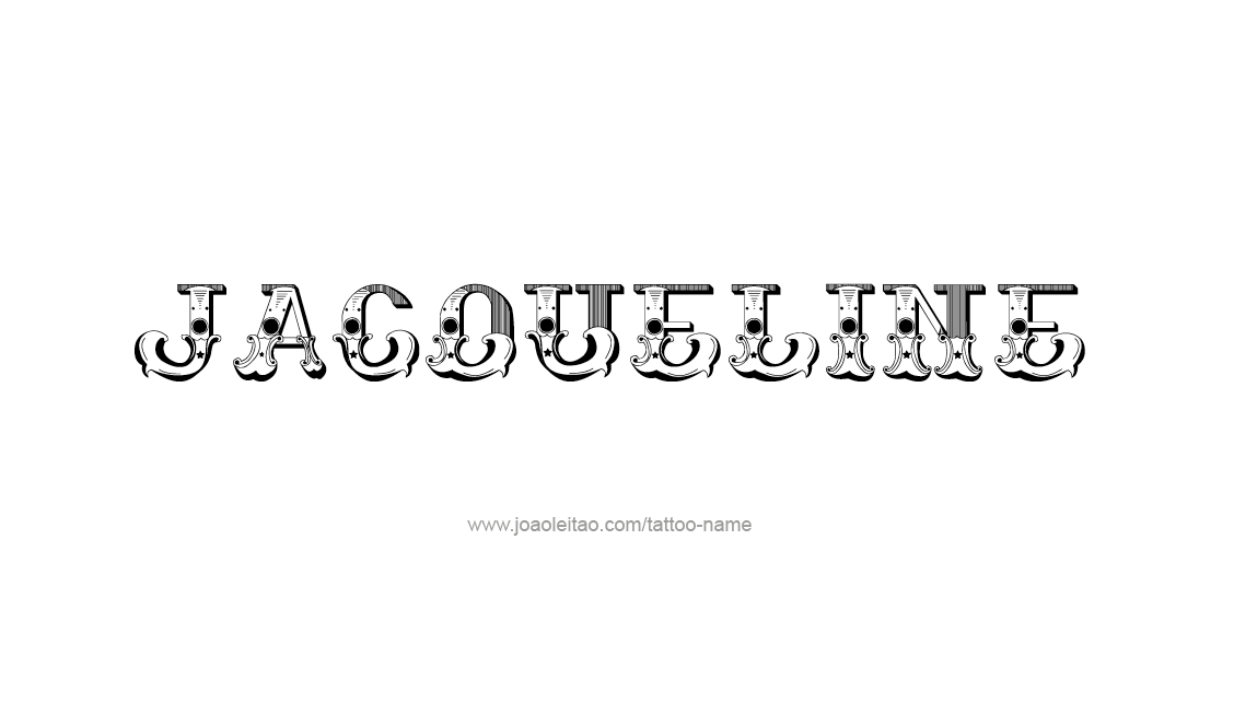 Tattoo Design Name Jacqueline   