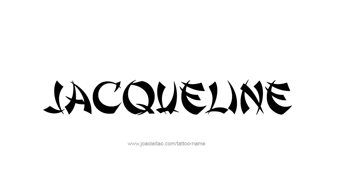 Jacqueline Name Tattoo Designs