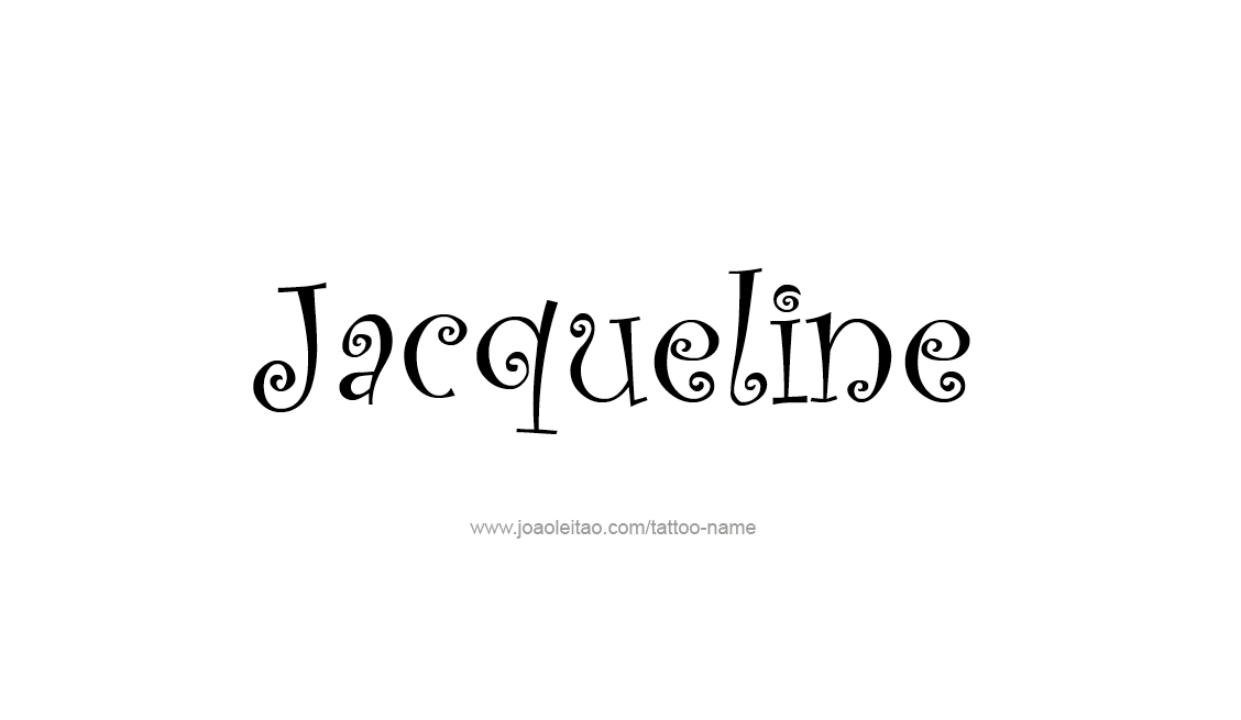 Tattoo Design Name Jacqueline   