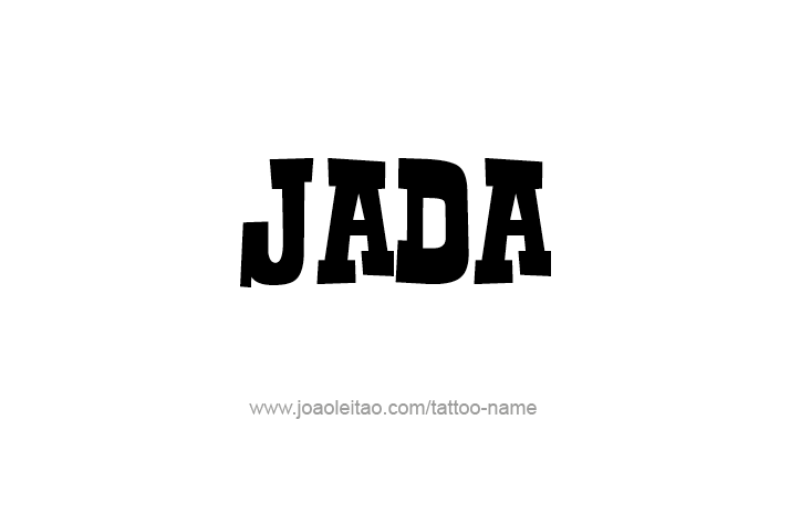 Tattoo Design Name Jada   