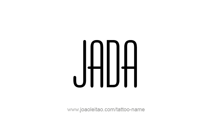 Tattoo Design Name Jada   