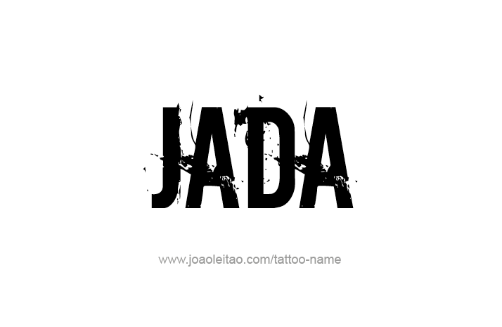 Tattoo Design Name Jada   
