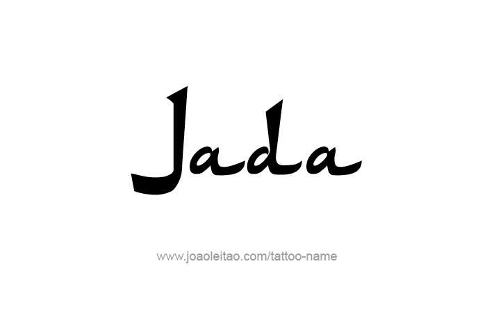 Tattoo Design Name Jada   