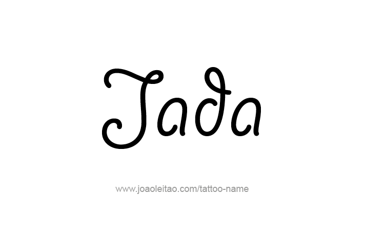 Tattoo Design Name Jada   