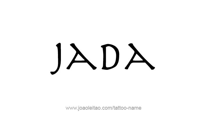 Tattoo Design Name Jada   