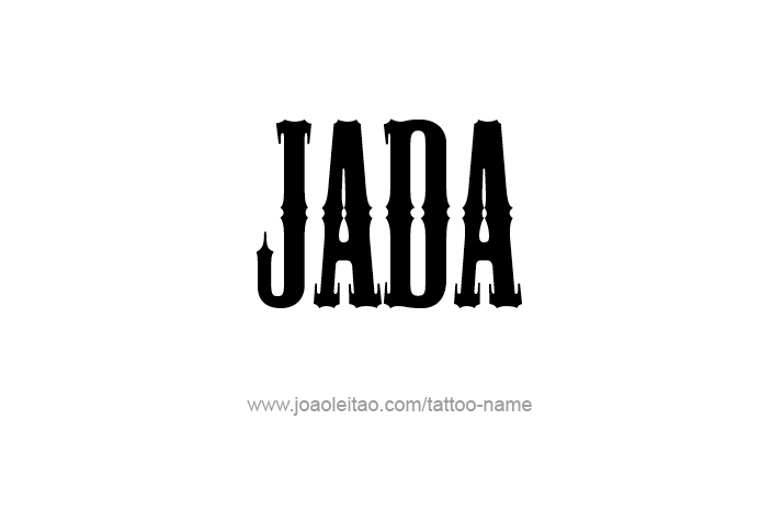 Tattoo Design Name Jada   