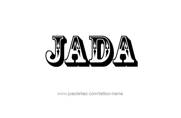 Tattoo Design Name Jada   