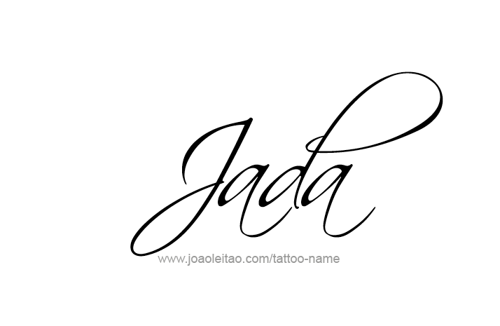 Tattoo Design Name Jada   