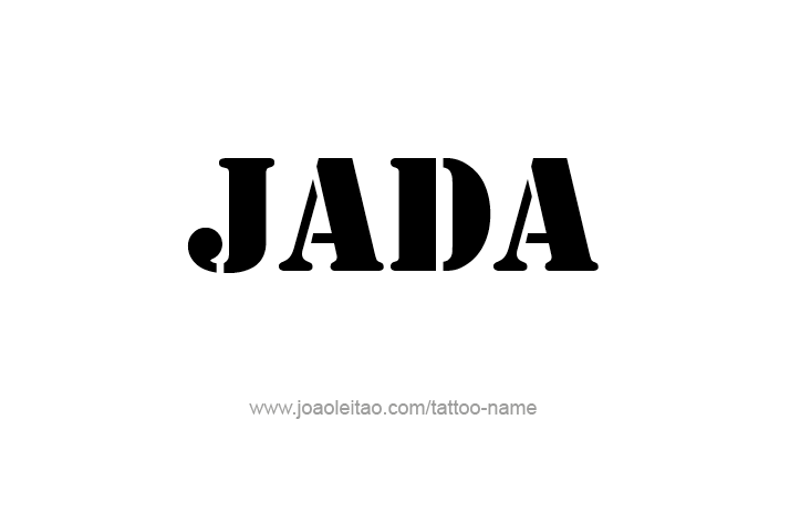 Tattoo Design Name Jada   