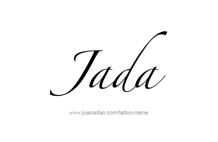 Tattoo Design Name Jada   