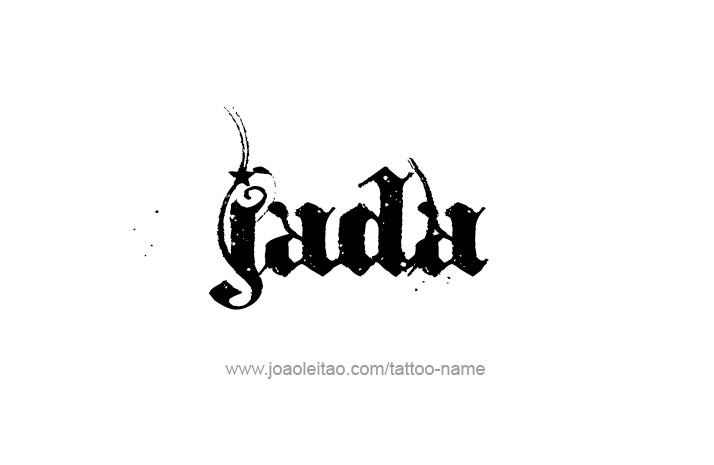 Tattoo Design Name Jada   