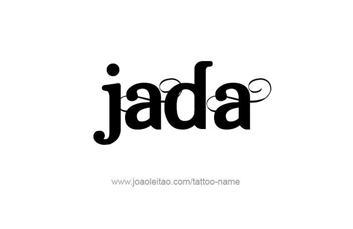 Tattoo Design Name Jada   