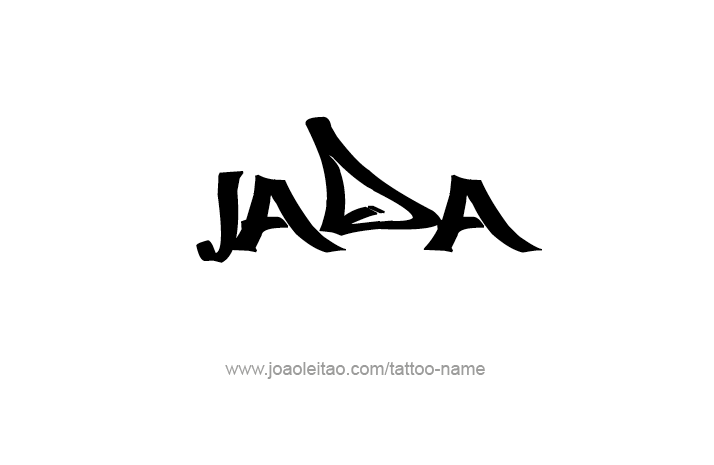 Tattoo Design Name Jada   