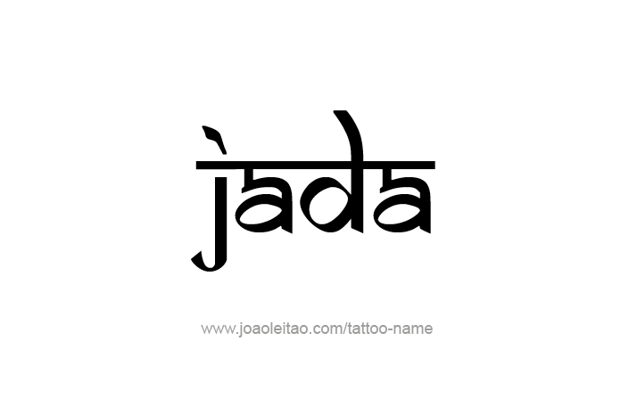 Tattoo Design Name Jada   