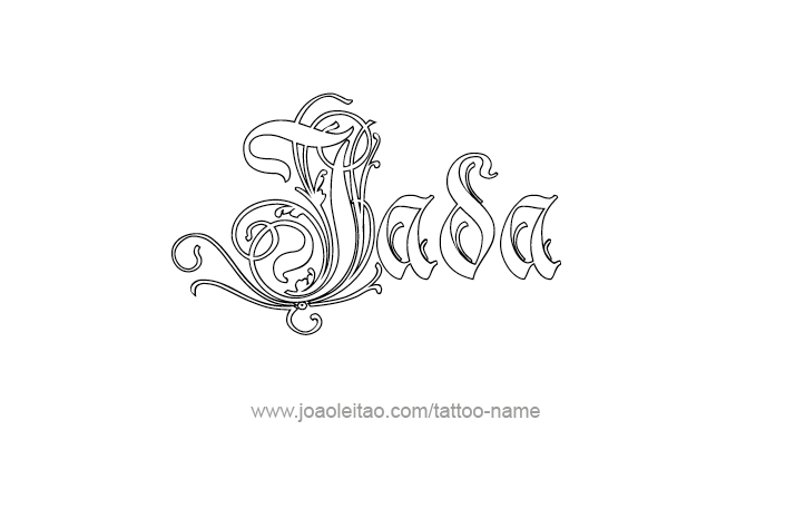 Tattoo Design Name Jada   