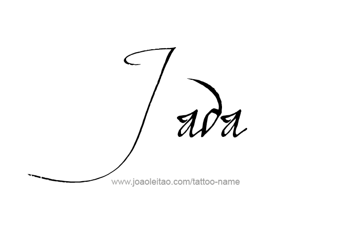 Tattoo Design Name Jada   