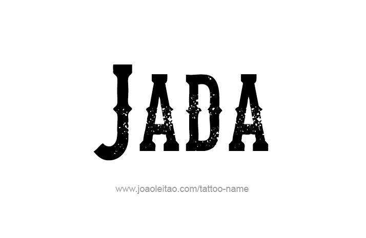 Tattoo Design Name Jada   