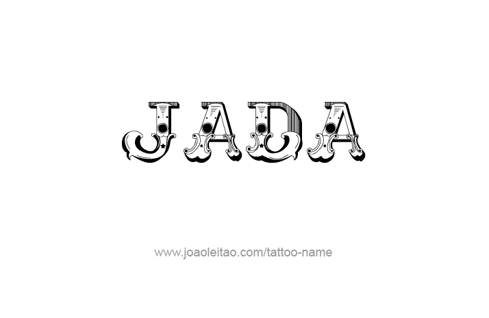 Tattoo Design Name Jada   