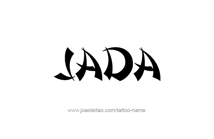 Tattoo Design Name Jada   