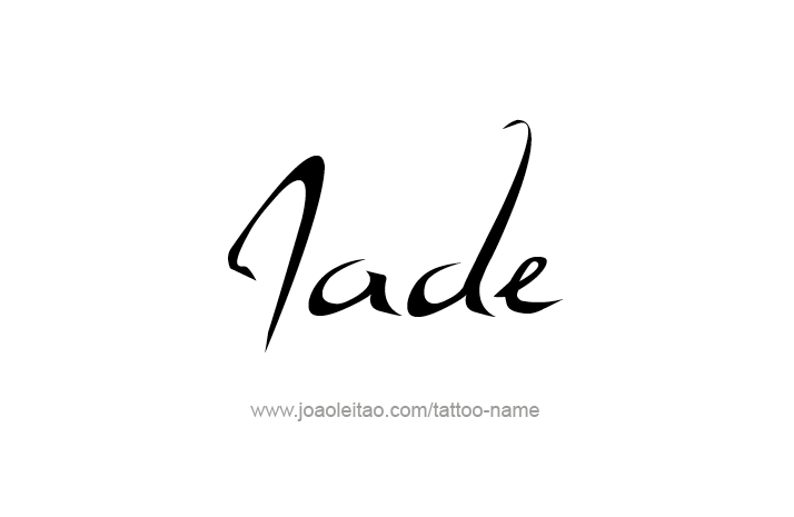 Tattoo Design Name Jade   