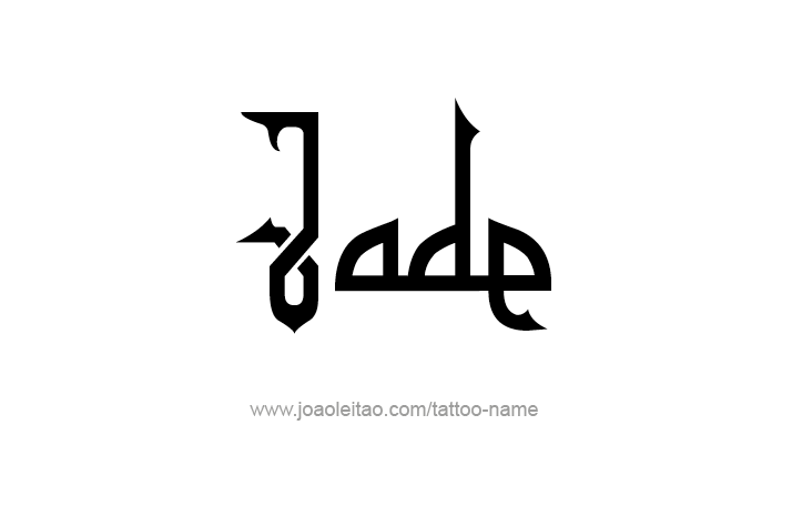 Tattoo Design Name Jade   