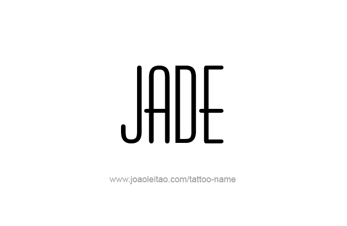 Tattoo Design Name Jade   