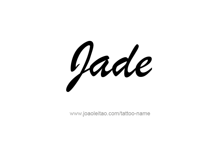 Tattoo Design Name Jade   