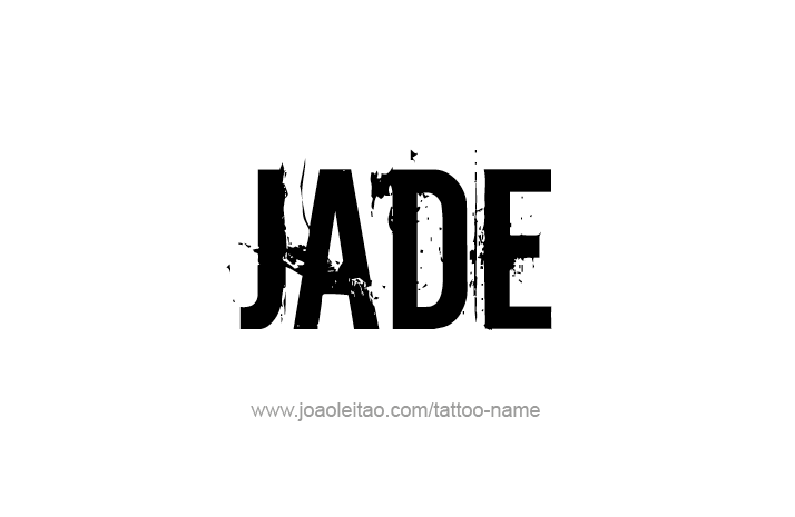 Tattoo Design Name Jade   