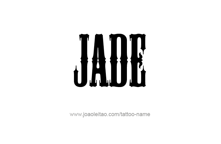 Tattoo Design Name Jade   