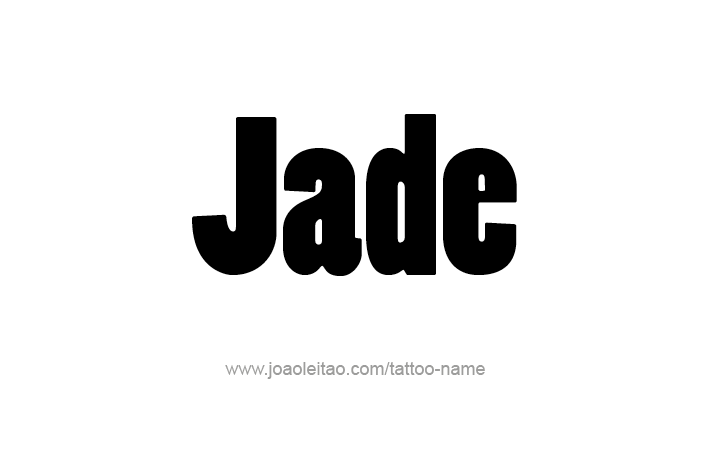 Tattoo Design Name Jade   