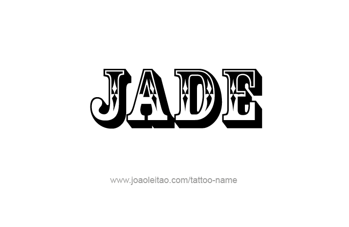 Tattoo Design Name Jade   